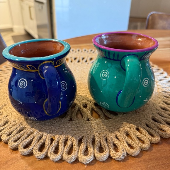 Colorful Hand-Painted Ceramic Cups - Picture 6 of 9